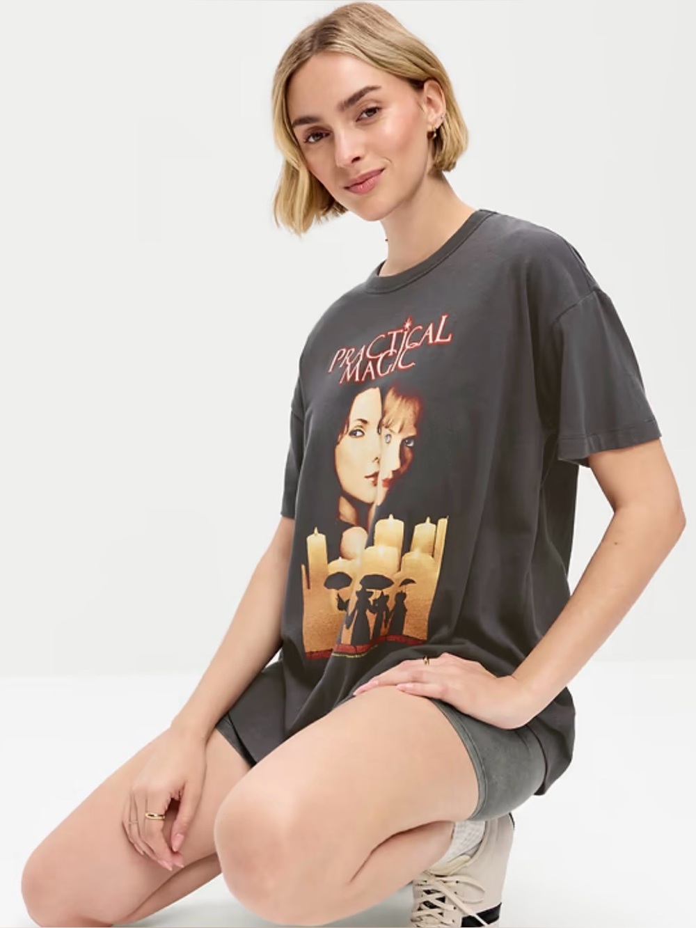 Old Navy Practical Magic Oversized tee.